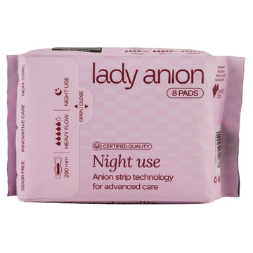 Absorbante 5 picaturi Night Use 290mm, 8 bucati, Lady Anion