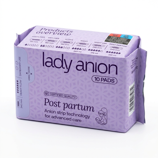 Absorbante Post Partum, 10 bucati, Lady Anion